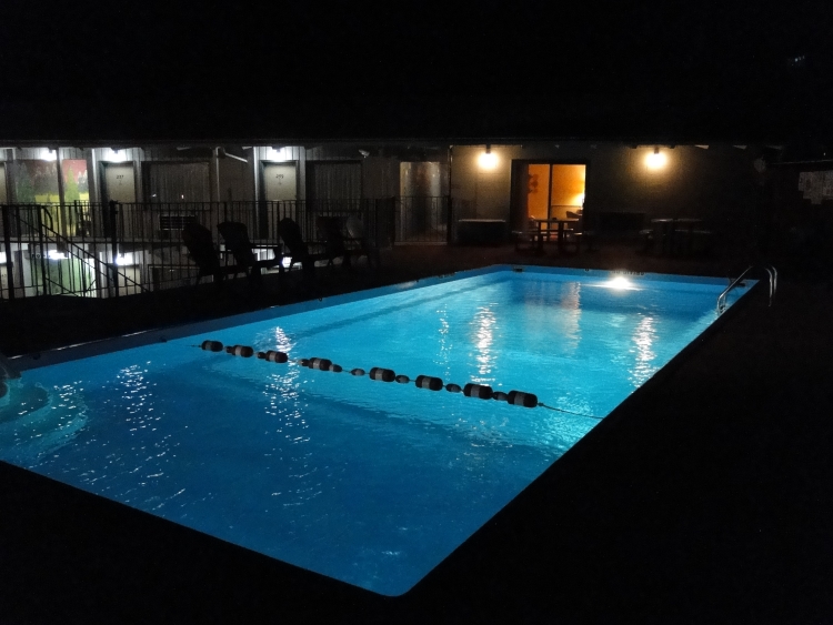 Our Pool At Night